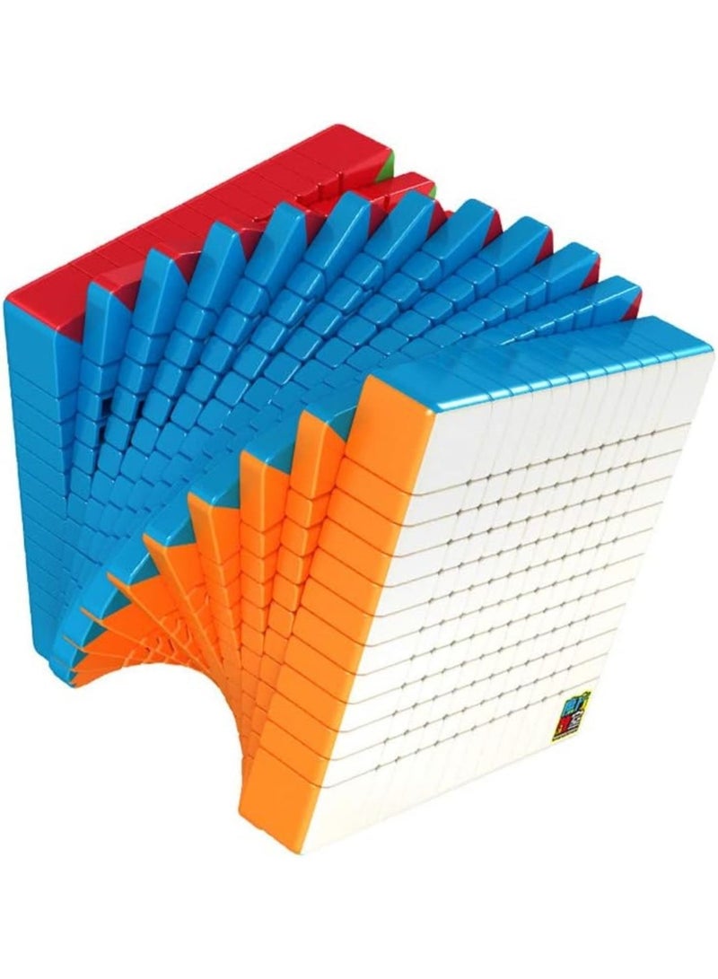 مو يو مكعب سرعة MoYu MoFang JiaoShi Meilong 12x12 بدون ملصقات وغير مغناطيسي – سلسلة المكعبات الكبيرة 93 مم، دوران سلس وتصميم مركز ثلاثي ثابت، قابل لضبط التوتر، لغز بألوان زاهية لحل السرعة، لعبة تحدي ممتعة - Image 4